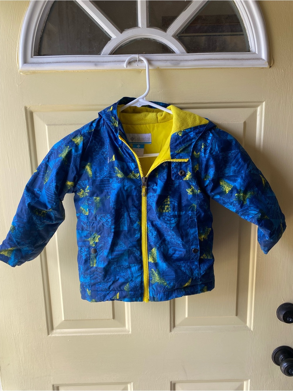 Columbia 4t Blue & Yellow Kids Hooded Jacket